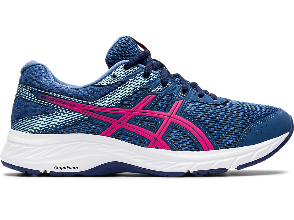 Sapatos de Caminhada Asics Gel-Contend 6 Feminino Cinzentas Escuro Rosa | 7628-PWDLX