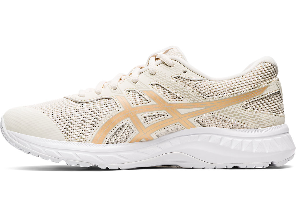 Sapatos de Caminhada Asics Gel-Contend 6 Twist Feminino Creme | 8135-VHTLA