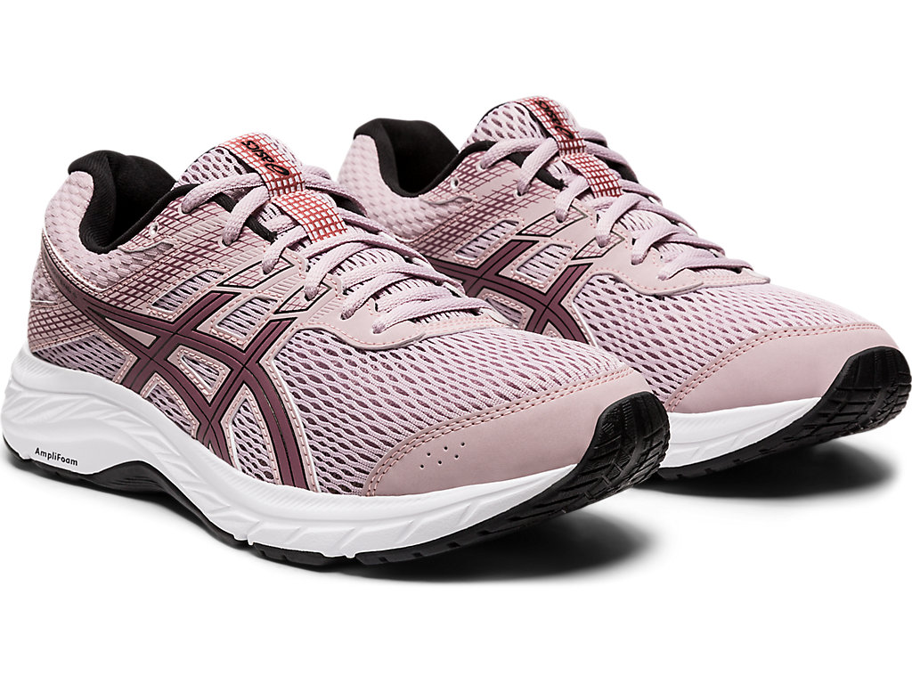 Sapatos de Caminhada Asics Gel-Contend 6 Feminino Rosa Roxo | 9067-ULDTN