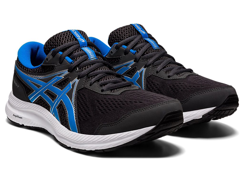 Sapatos de Caminhada Asics Gel-Contend 7 Masculino Cinzentas Escuro Azuis | 3481-WDBNX