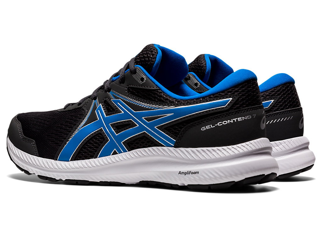 Sapatos de Caminhada Asics Gel-Contend 7 Masculino Cinzentas Escuro Azuis | 3481-WDBNX