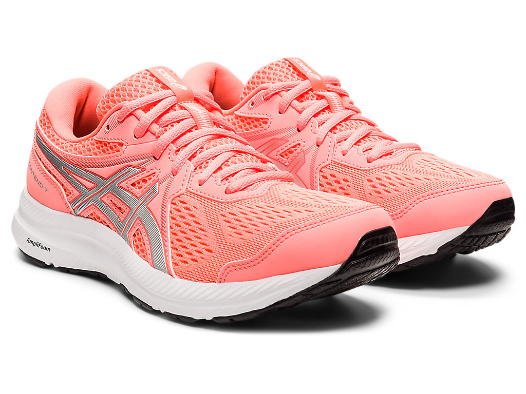 Sapatos de Caminhada Asics Gel-Contend 7 Feminino Laranja Coral Prateadas | 3894-APQTD