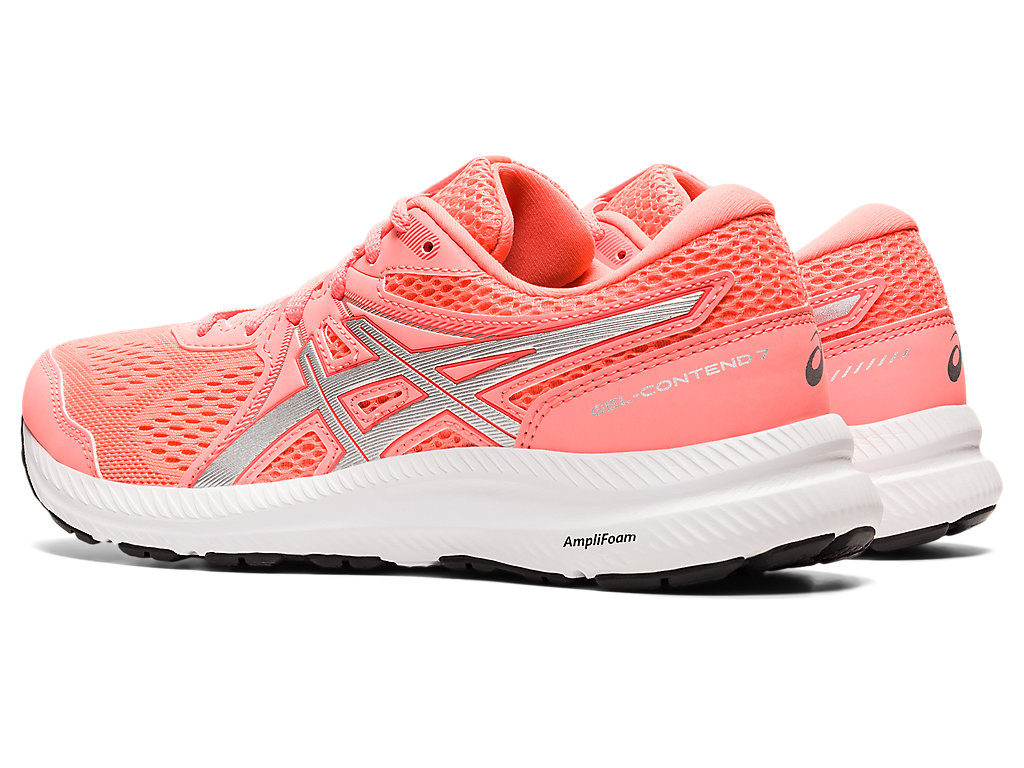 Sapatos de Caminhada Asics Gel-Contend 7 Feminino Laranja Coral Prateadas | 3894-APQTD