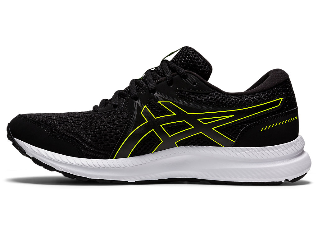 Sapatos de Caminhada Asics Gel-Contend 7 (4E) Masculino Pretas Verdes | 4201-DBVNX