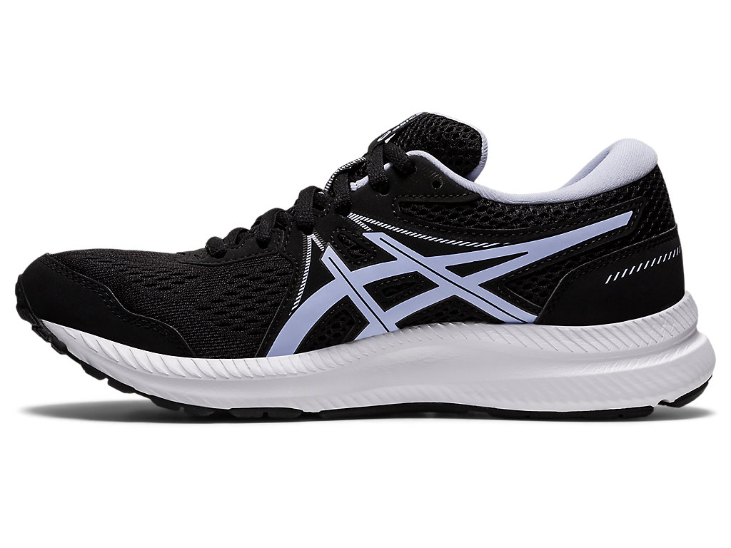 Sapatos de Caminhada Asics Gel-Contend 7 (D) Feminino Pretas Roxo | 5412-YCLWD