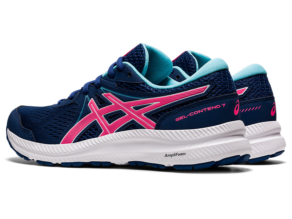 Sapatos de Caminhada Asics Gel-Contend 7 Feminino Azuis Rosa | 8734-LUCHB