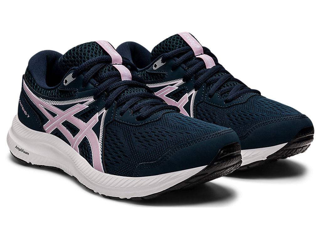 Sapatos de Caminhada Asics Gel-Contend 7 Feminino Azuis Rosa | 9417-AYTBD