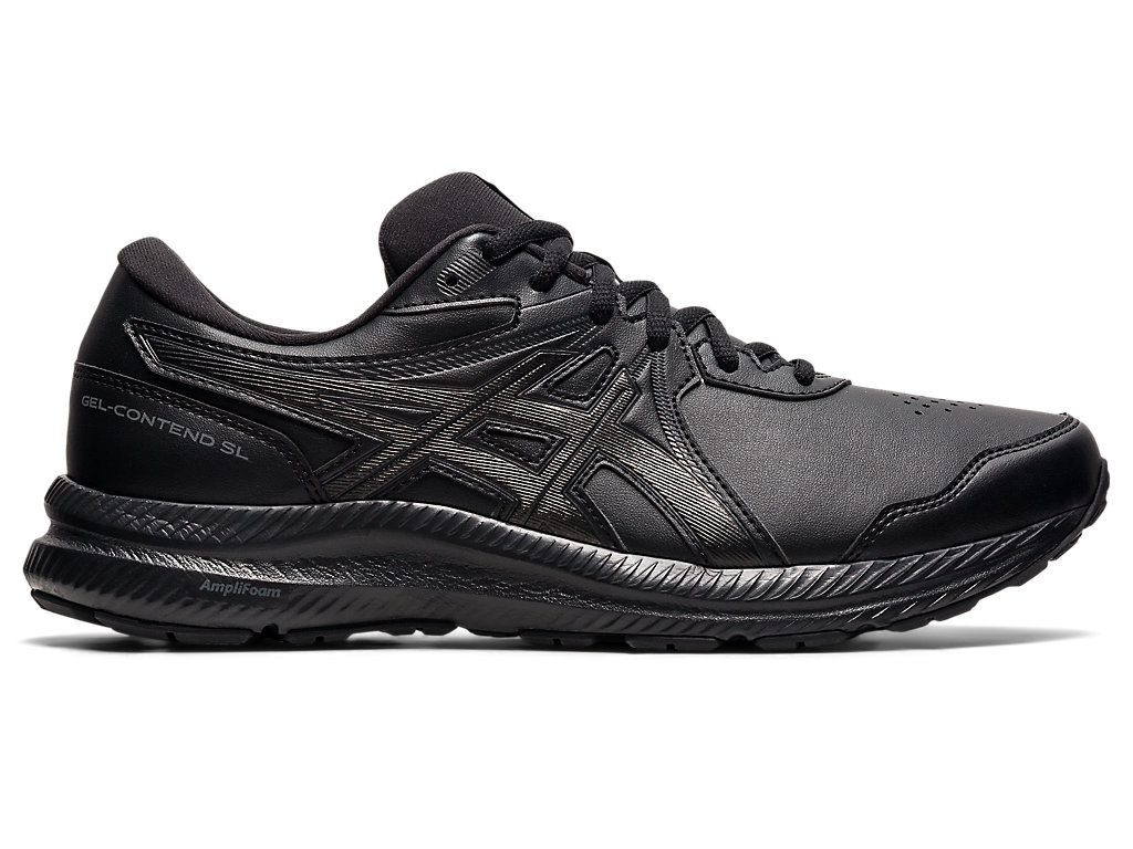 Sapatos de Caminhada Asics Gel-Contend Walker Masculino Pretas Pretas | 3217-QOZIB