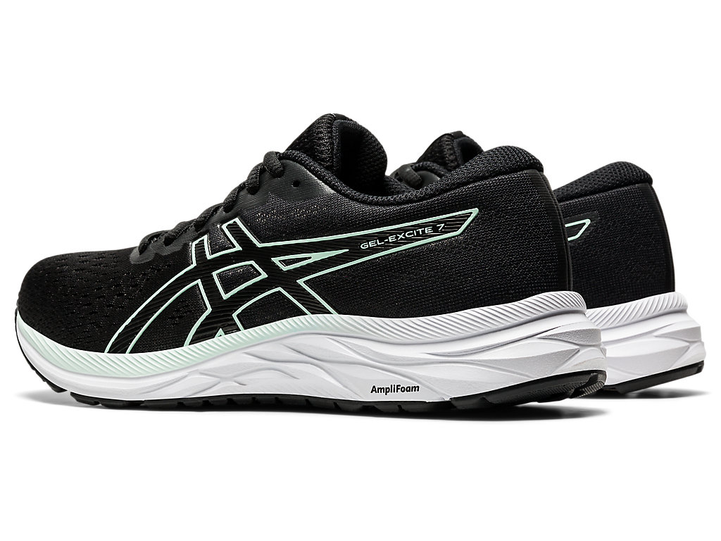 Sapatos de Caminhada Asics Gel-Excite 7 Feminino Pretas Menta | 2719-OFISB