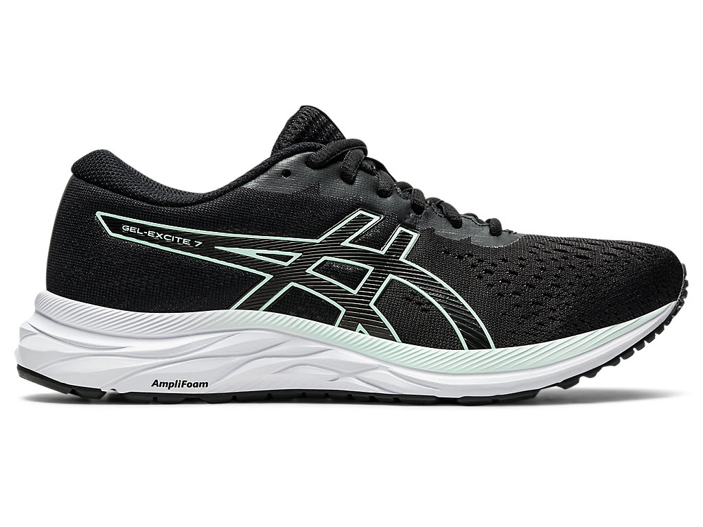 Sapatos de Caminhada Asics Gel-Excite 7 Feminino Pretas Menta | 2719-OFISB