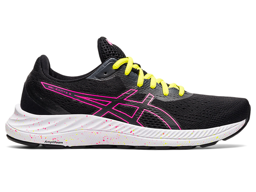 Sapatos de Caminhada Asics Gel-Excite 8 Feminino Pretas Rosa | 5739-WQZRM