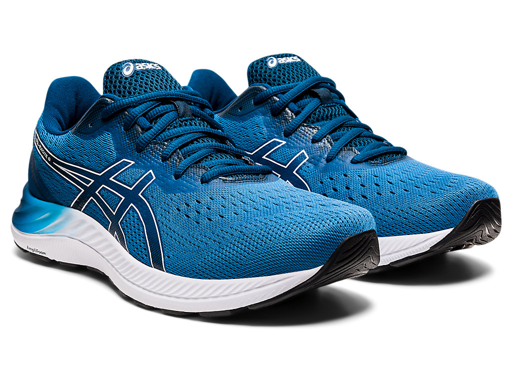 Sapatos de Caminhada Asics Gel-Excite 8 Masculino Azuis Branco | 7813-KFAZI