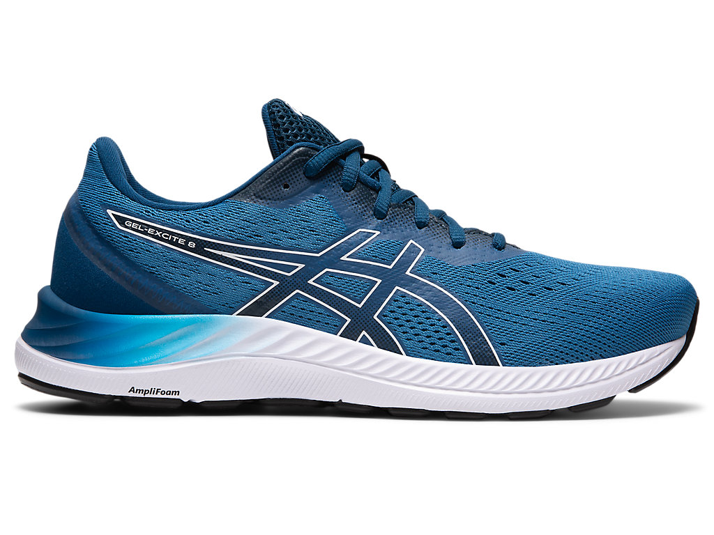 Sapatos de Caminhada Asics Gel-Excite 8 Masculino Azuis Branco | 7813-KFAZI