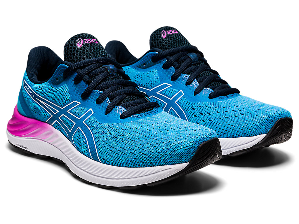 Sapatos de Caminhada Asics Gel-Excite 8 Feminino Luz Turquesa Branco | 9857-EKLFZ