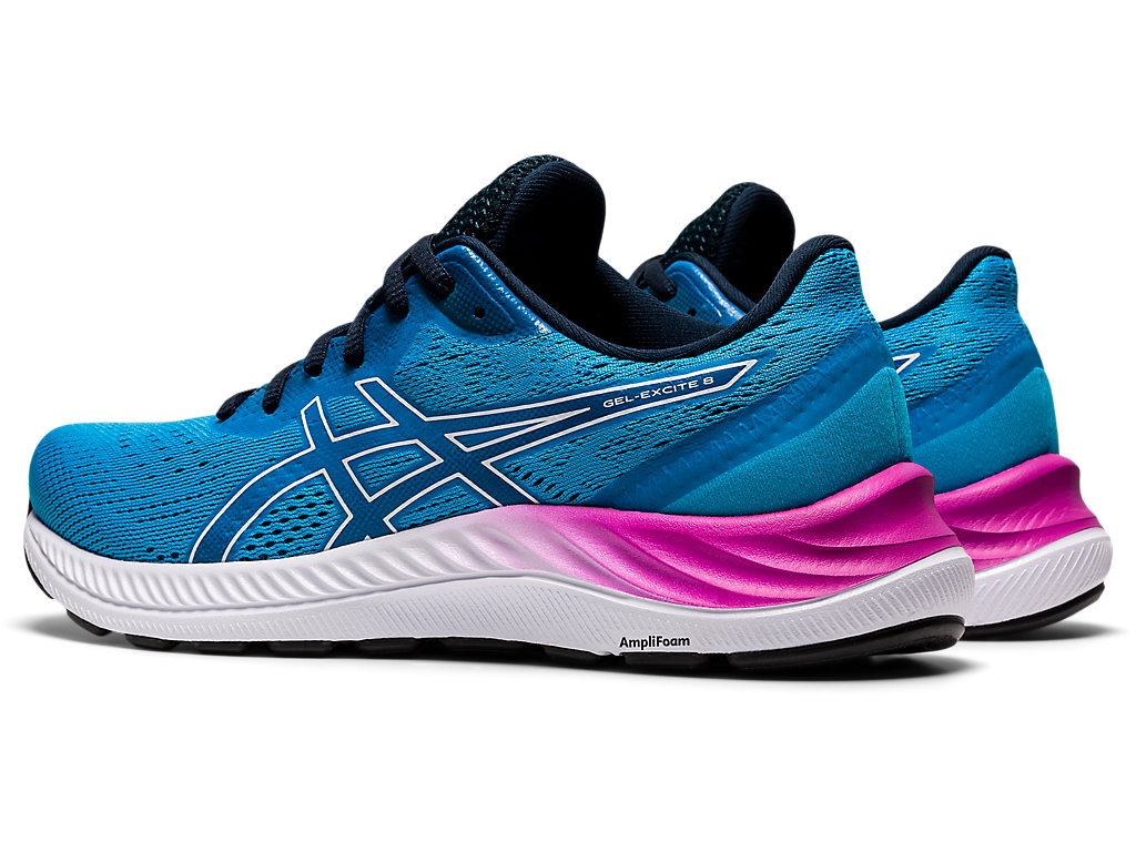 Sapatos de Caminhada Asics Gel-Excite 8 Feminino Luz Turquesa Branco | 9857-EKLFZ