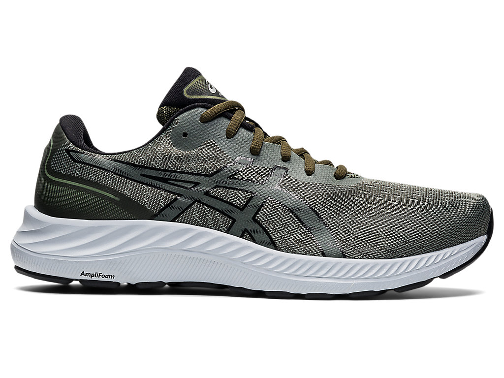 Sapatos de Caminhada Asics Gel-Excite 9 Masculino Verdes Pretas | 2867-ZKCAQ