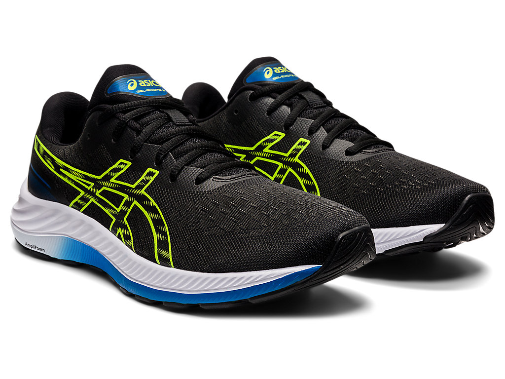 Sapatos de Caminhada Asics Gel-Excite 9 Masculino Pretas Verdes | 2879-IBGAX