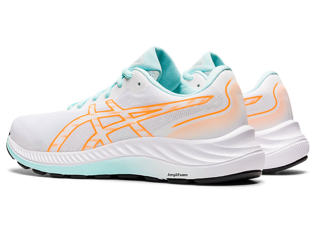 Sapatos de Caminhada Asics Gel-Excite 9 Feminino Branco Laranja | 3724-DAIWZ