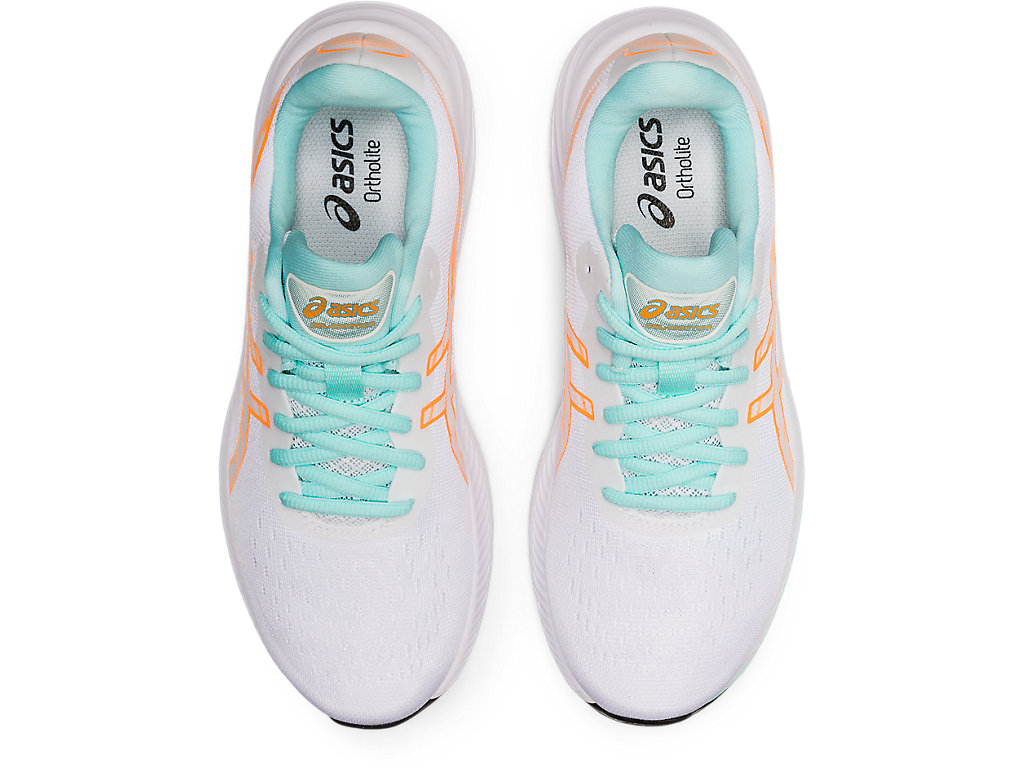 Sapatos de Caminhada Asics Gel-Excite 9 Feminino Branco Laranja | 3724-DAIWZ