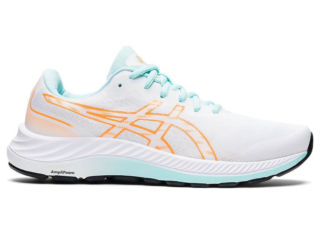 Sapatos de Caminhada Asics Gel-Excite 9 Feminino Branco Laranja | 3724-DAIWZ