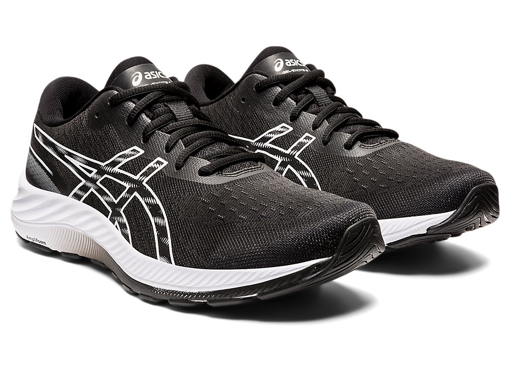 Sapatos de Caminhada Asics Gel-Excite 9 Extra Largos Masculino Pretas Branco | 4205-NVZCH