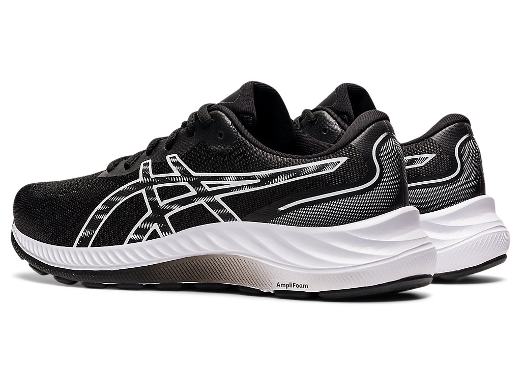 Sapatos de Caminhada Asics Gel-Excite 9 Feminino Pretas Branco | 7396-QHYDR