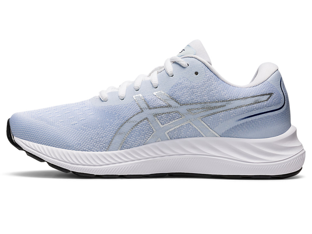 Sapatos de Caminhada Asics Gel-Excite 9 Feminino Branco Prateadas | 8639-PKDAB