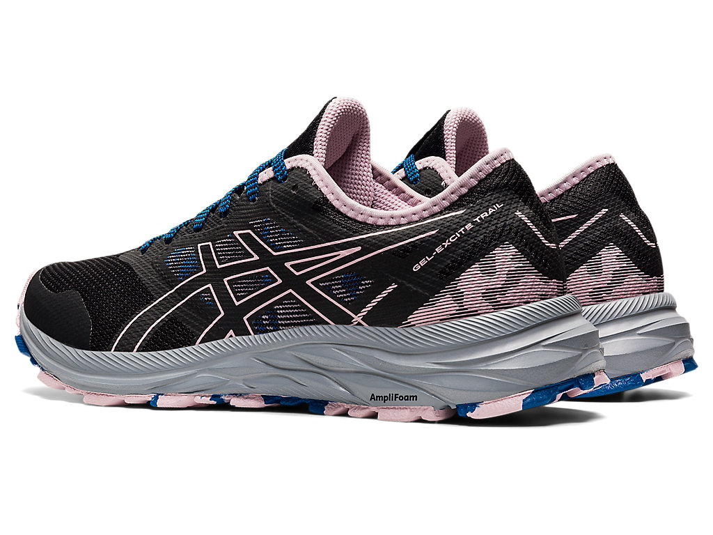 Sapatos de Caminhada Asics Gel-Excite Trilha Feminino Pretas Rosa | 6871-KVHZR