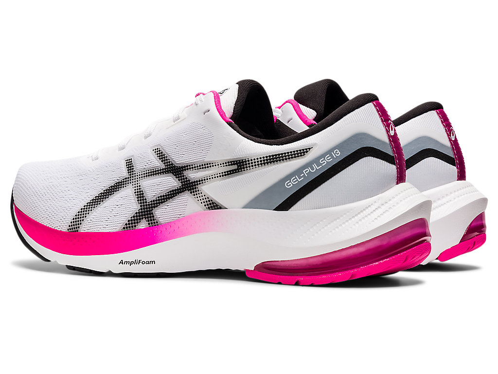 Sapatos de Caminhada Asics Gel-Pulse 13 Feminino Branco Pretas | 1628-HTMIE