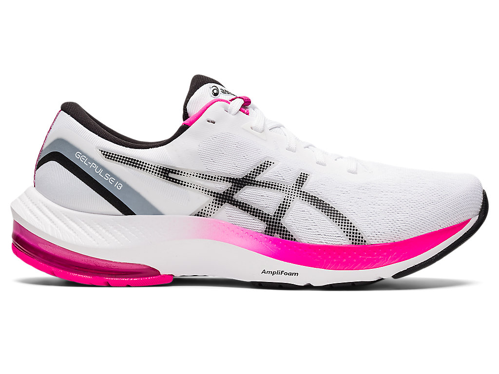 Sapatos de Caminhada Asics Gel-Pulse 13 Feminino Branco Pretas | 1628-HTMIE