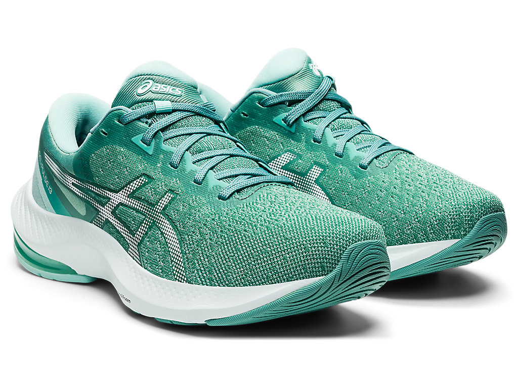 Sapatos de Caminhada Asics Gel-Pulse 13 Feminino Verde Oliva Branco | 3678-WVJUB