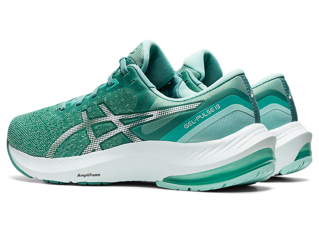 Sapatos de Caminhada Asics Gel-Pulse 13 Feminino Verde Oliva Branco | 3678-WVJUB