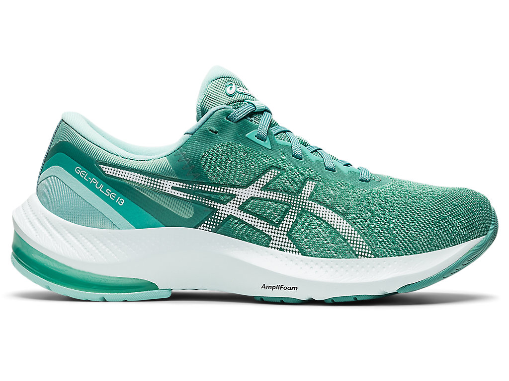 Sapatos de Caminhada Asics Gel-Pulse 13 Feminino Verde Oliva Branco | 3678-WVJUB