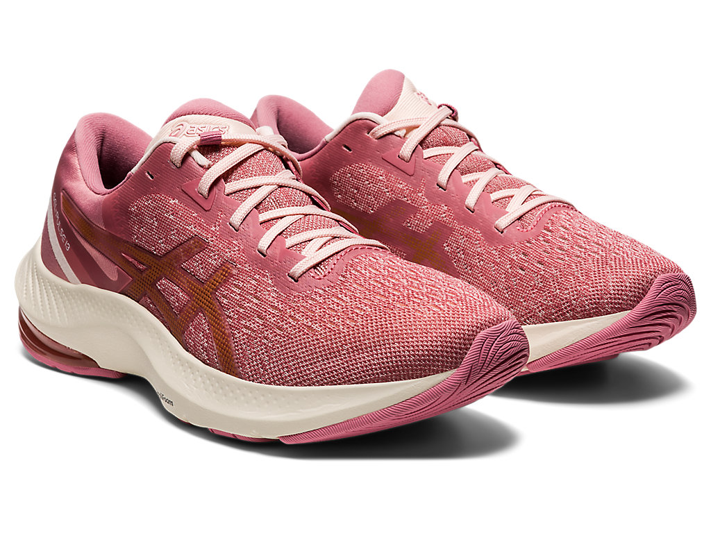 Sapatos de Caminhada Asics Gel-Pulse 13 Feminino Rosa Marrom | 6251-BEFOS