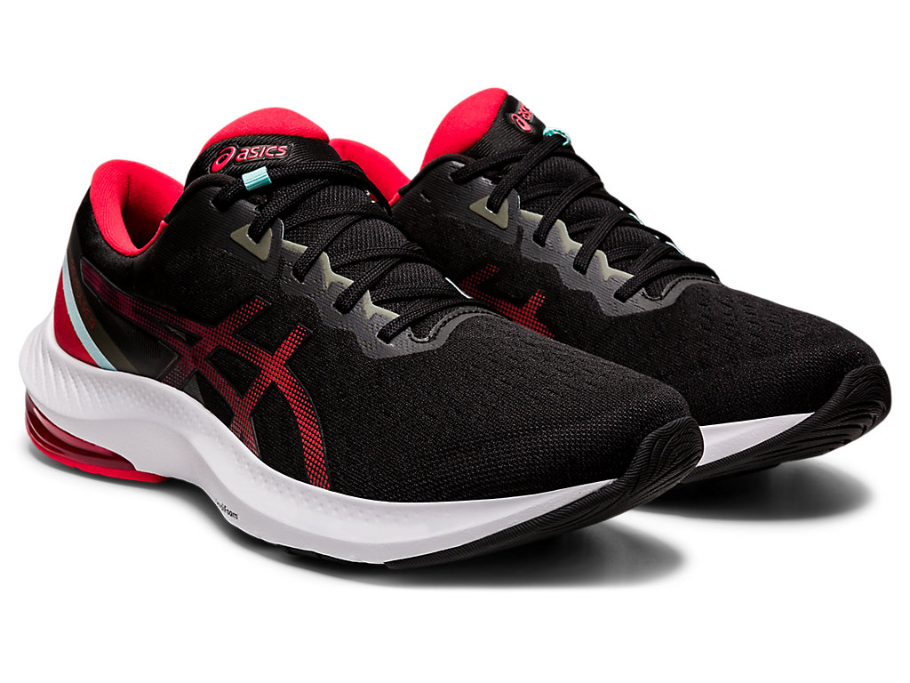 Sapatos de Caminhada Asics Gel-Pulse 13 Masculino Pretas Vermelhas | 6739-SHWFY