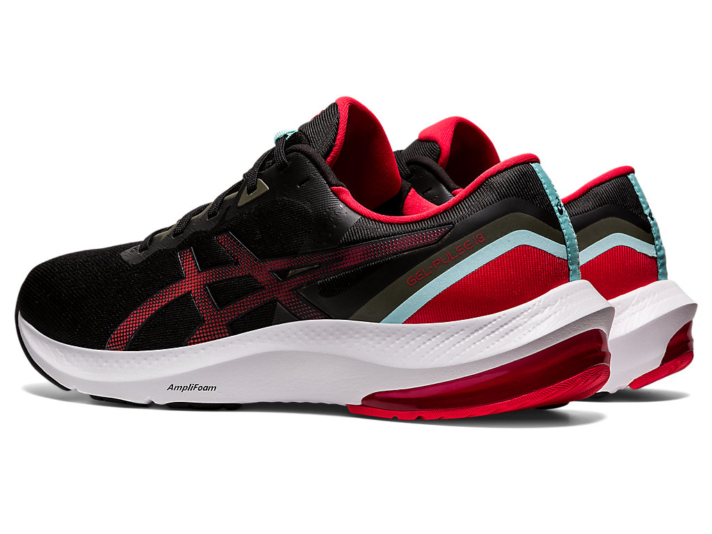 Sapatos de Caminhada Asics Gel-Pulse 13 Masculino Pretas Vermelhas | 6739-SHWFY