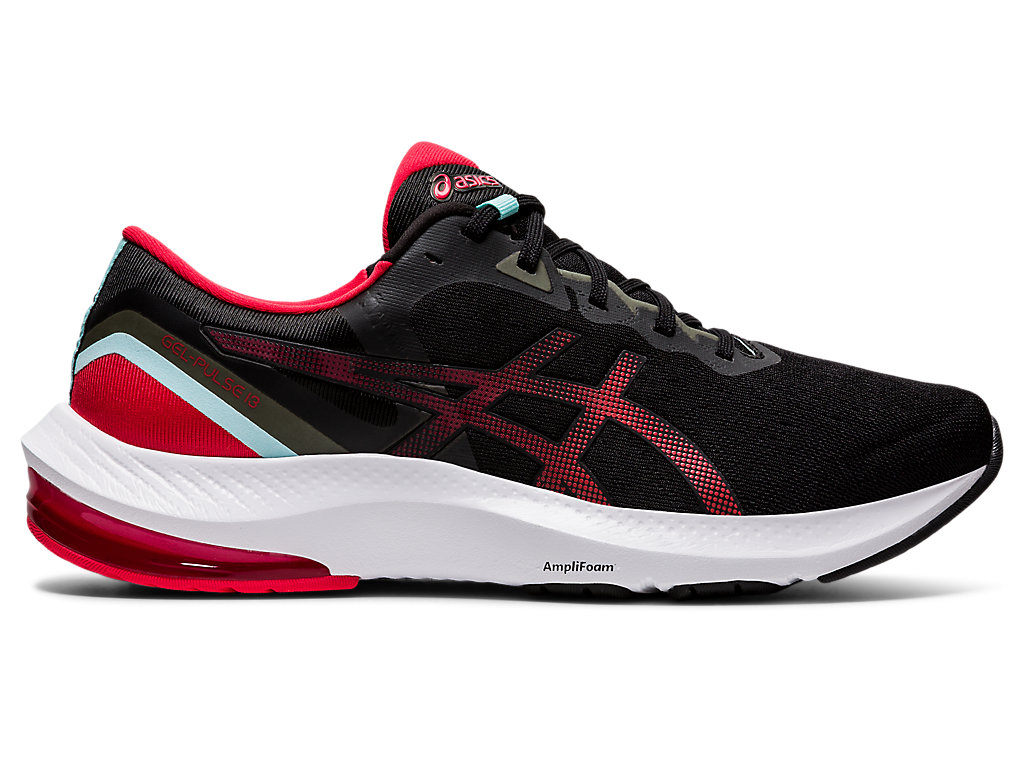 Sapatos de Caminhada Asics Gel-Pulse 13 Masculino Pretas Vermelhas | 6739-SHWFY