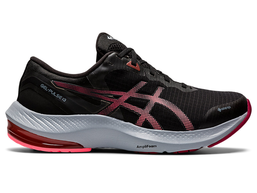 Sapatos de Caminhada Asics Gel-Pulse 13 G-Tx Feminino Pretas Coral | 7350-UVPMF