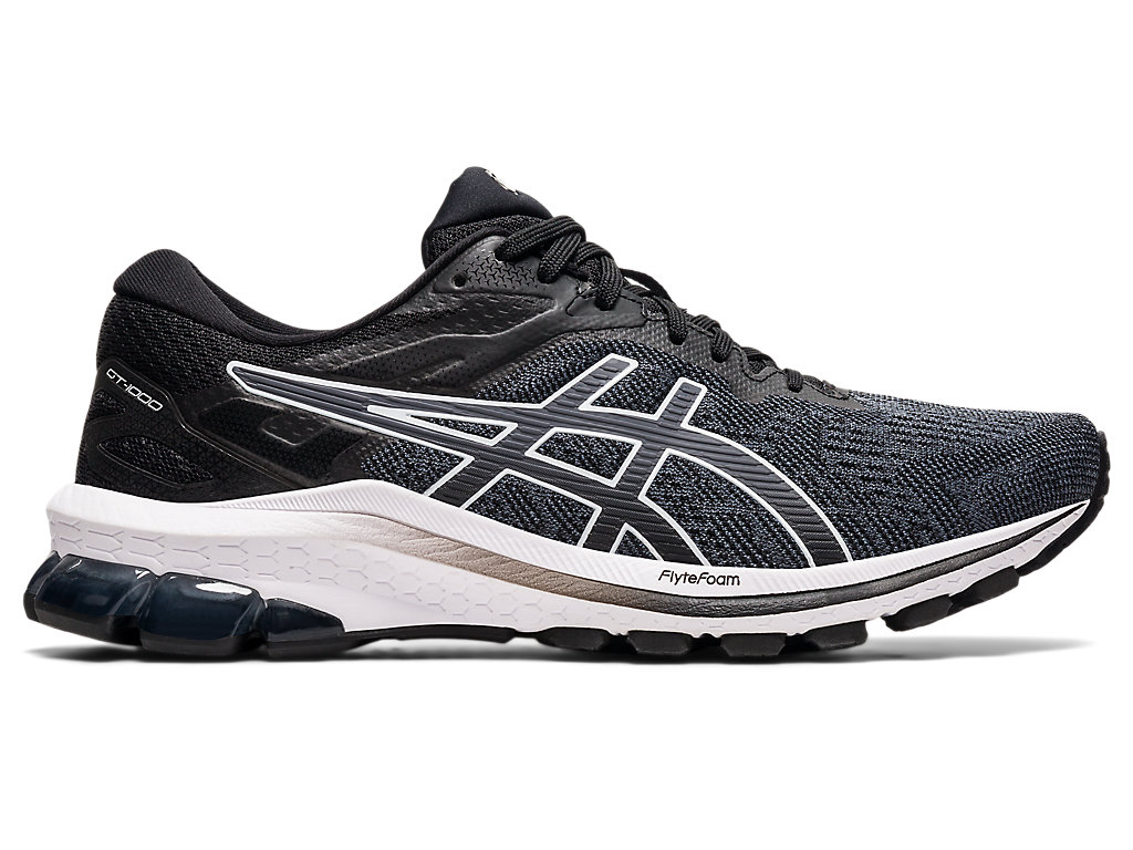 Sapatos de Caminhada Asics Gt-1000 10 (D) Feminino Pretas Branco | 1763-ZOYGD