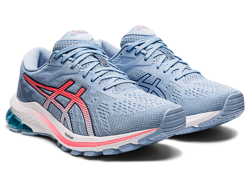 Sapatos de Caminhada Asics Gt-1000 10 Feminino Azuis Coral | 0134-WVTMS