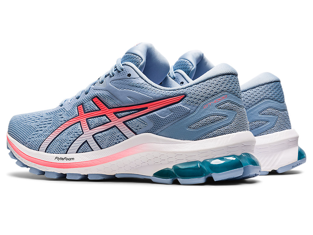 Sapatos de Caminhada Asics Gt-1000 10 Feminino Azuis Coral | 0134-WVTMS