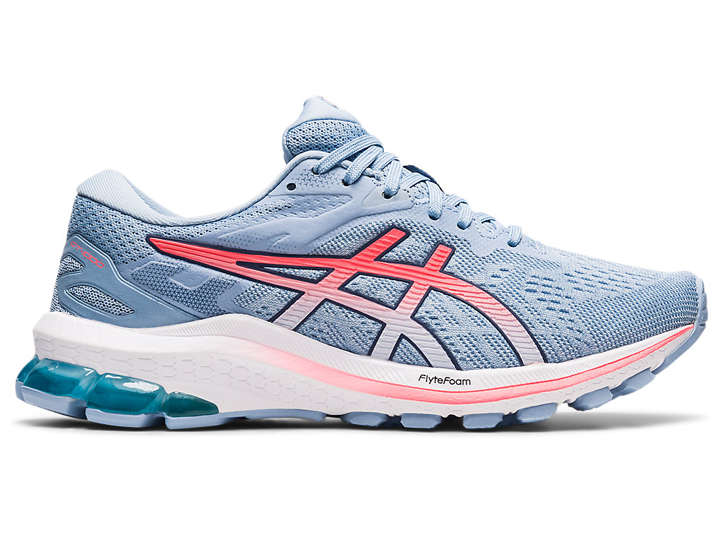 Sapatos de Caminhada Asics Gt-1000 10 Feminino Azuis Coral | 0134-WVTMS