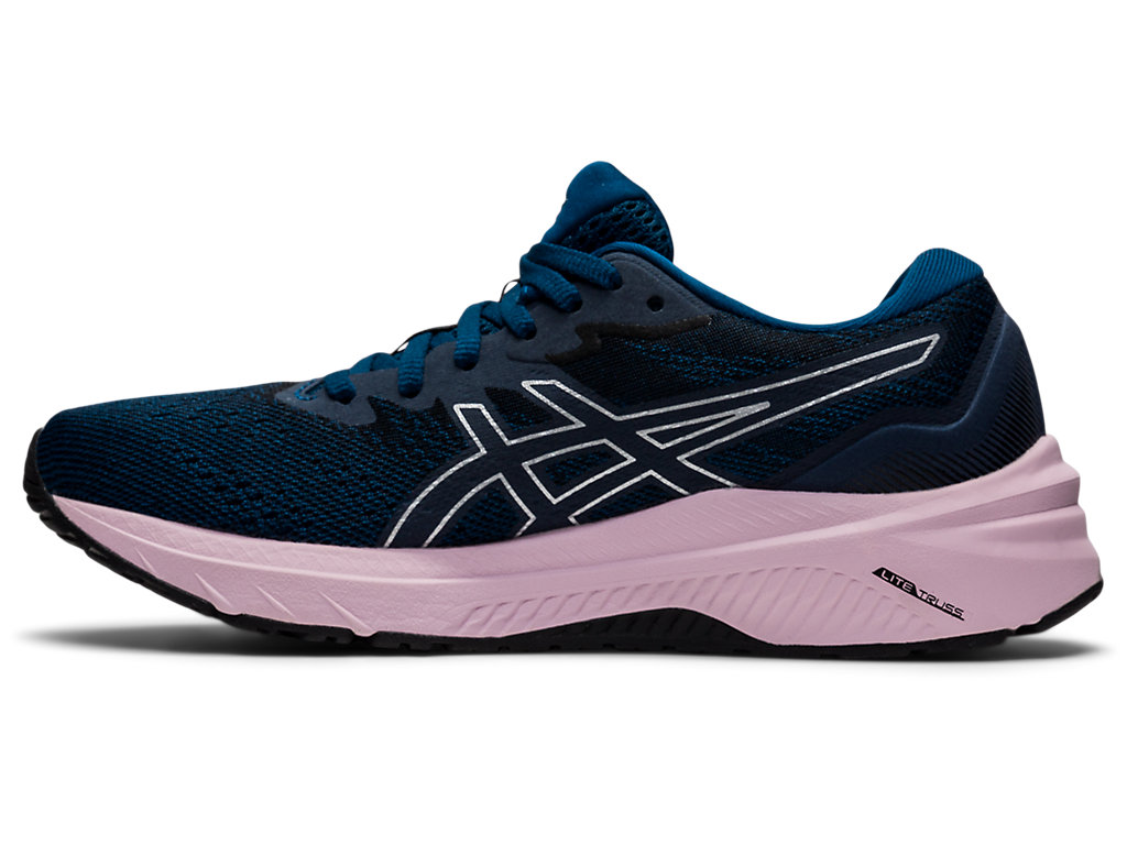 Sapatos de Caminhada Asics Gt-1000 11 (D) Feminino Azuis Rosa | 8546-UHVPB