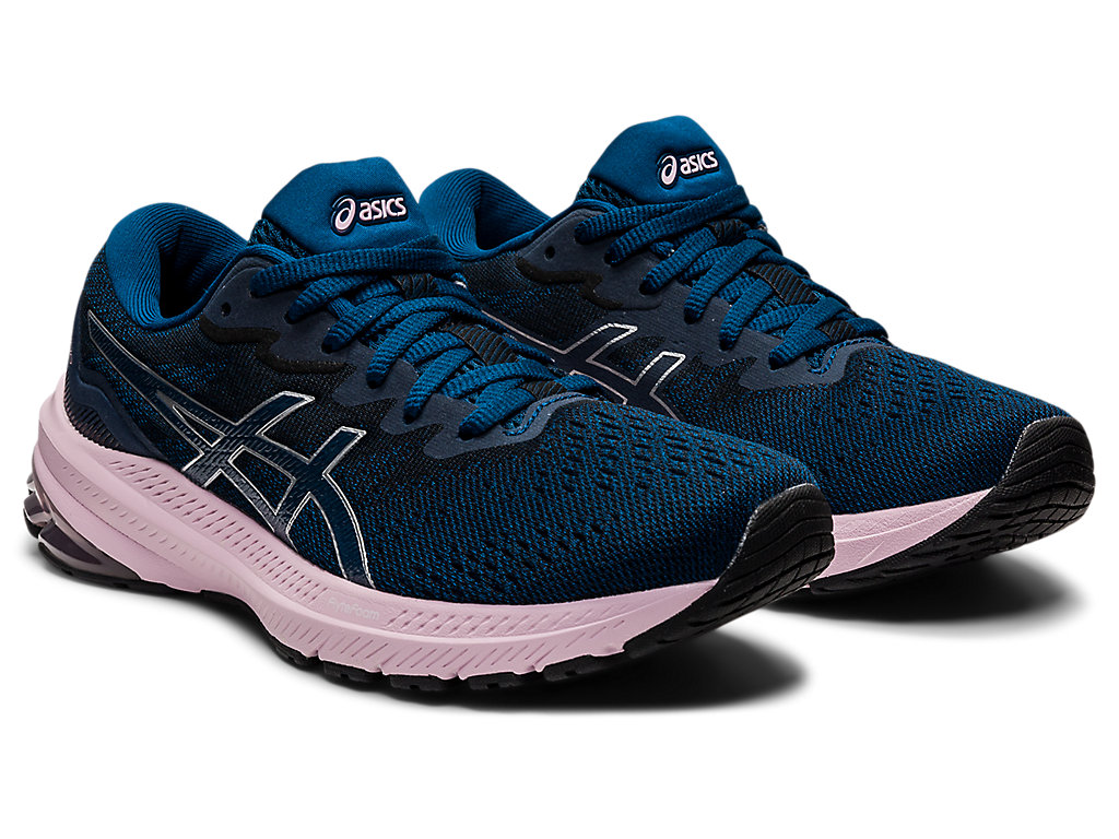 Sapatos de Caminhada Asics Gt-1000 11 Feminino Azuis Rosa | 3602-WYSJO