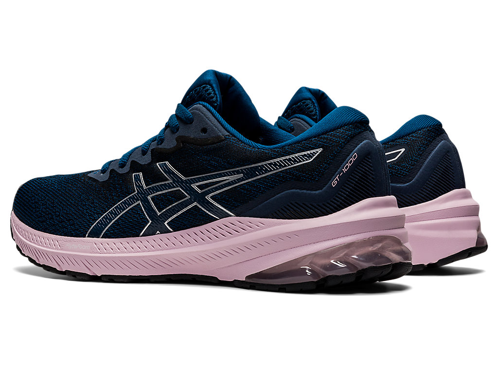 Sapatos de Caminhada Asics Gt-1000 11 Feminino Azuis Rosa | 3602-WYSJO