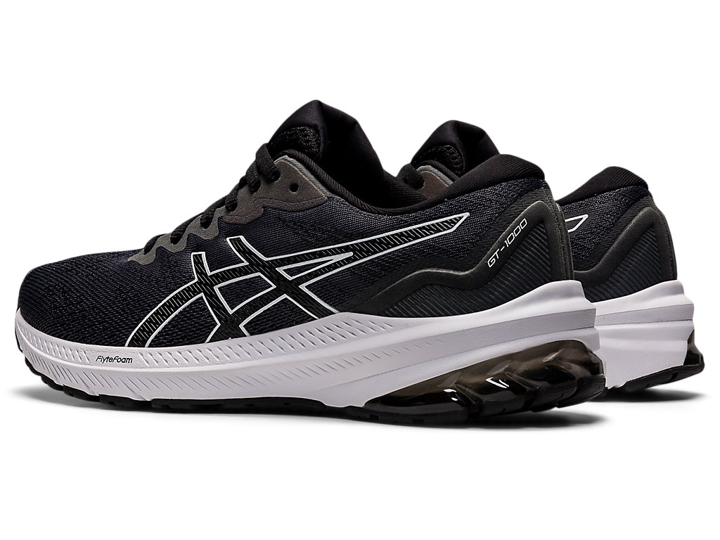 Sapatos de Caminhada Asics Gt-1000 11 Feminino Pretas Branco | 4562-VWIGO