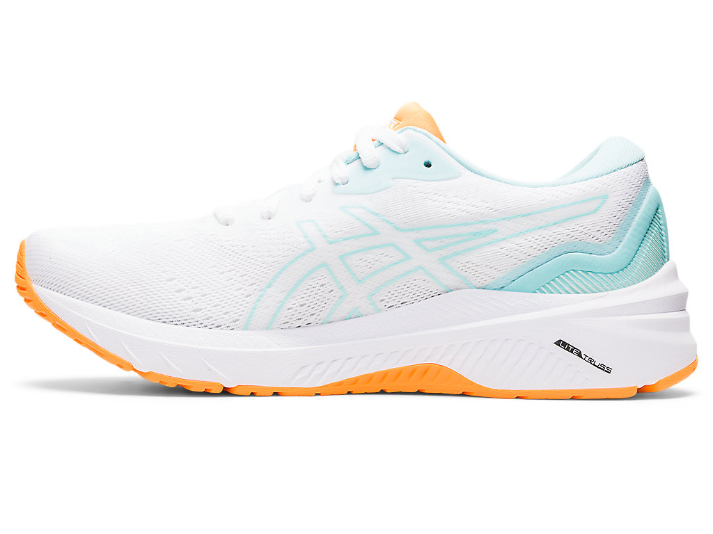 Sapatos de Caminhada Asics Gt-1000 11 Feminino Branco Azuis | 6489-LSAYE