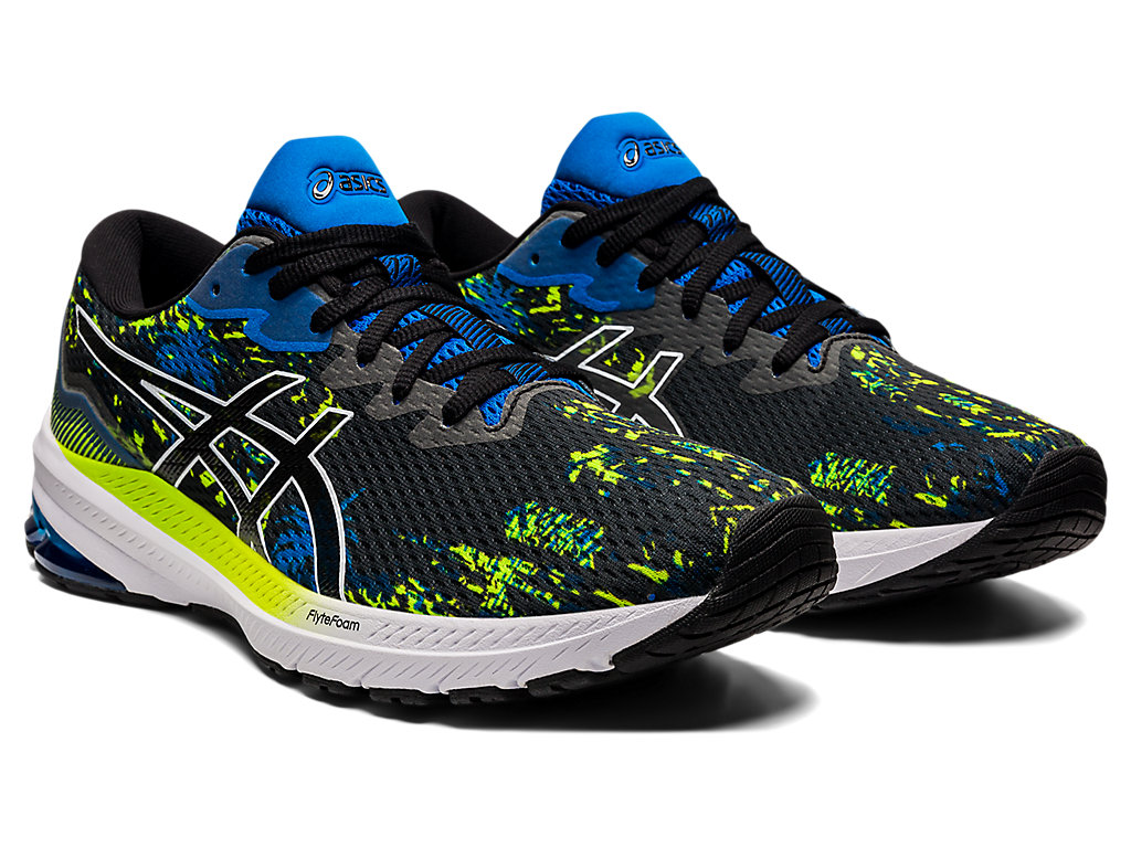 Sapatos de Caminhada Asics Gt-1000 11 Masculino Pretas Azuis | 0914-ELSDP