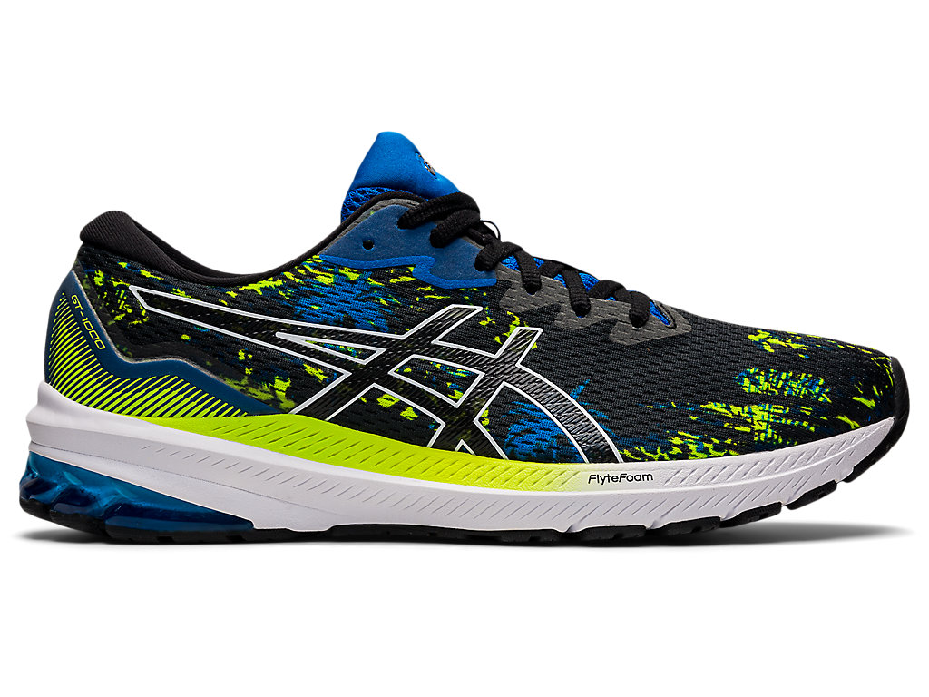 Sapatos de Caminhada Asics Gt-1000 11 Masculino Pretas Azuis | 0914-ELSDP