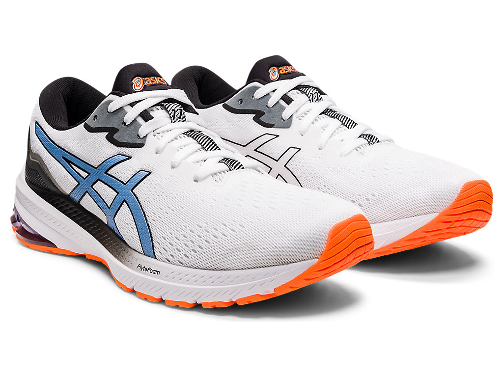 Sapatos de Caminhada Asics Gt-1000 11 Masculino Branco Azuis | 7392-YDSHB